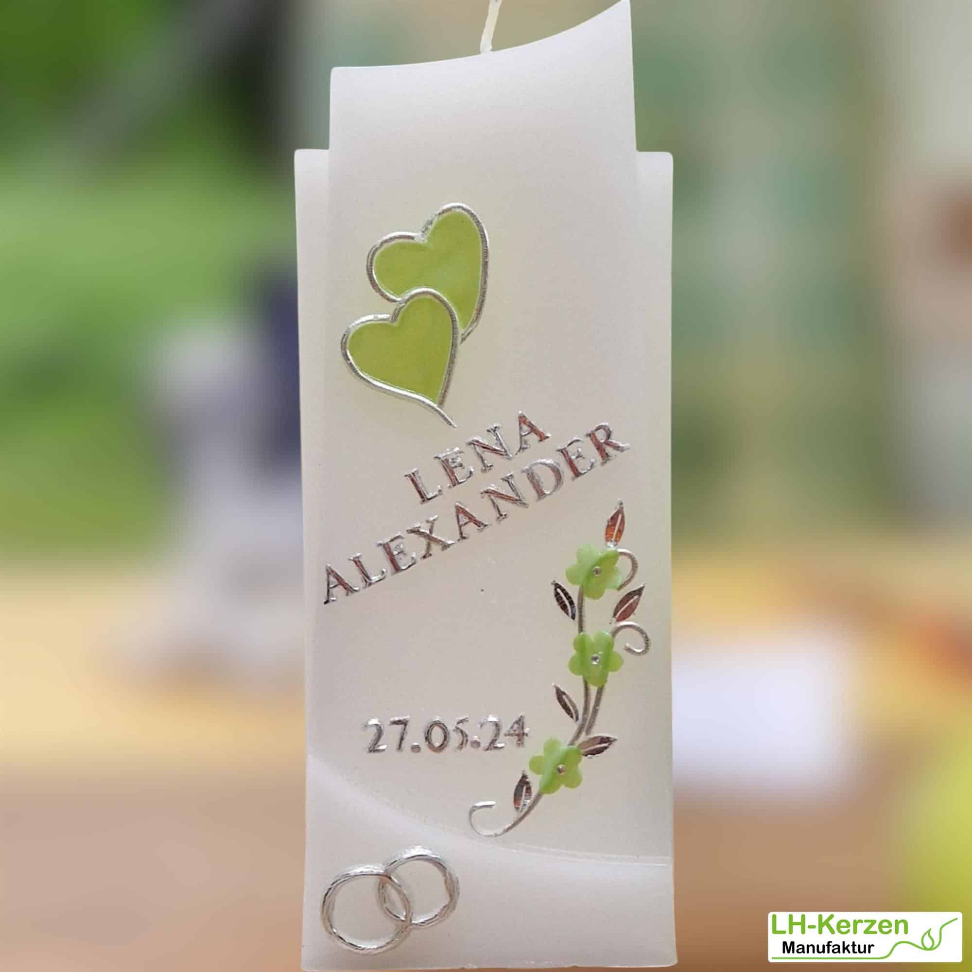 Kerzenbeschriftung Beschriftete Kerze